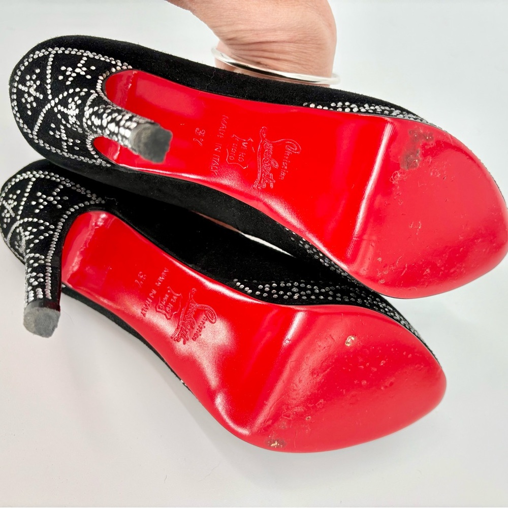 Christian Louboutin Eugenie Crystal Rhinestone Heels - Picture 14 of 15
